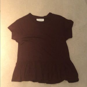 The Great ruffle hem tee